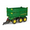 ROLLY TOYS - 12 504 3 - Remorque - Rollymulti Trailer John Derre - Triple Essieux