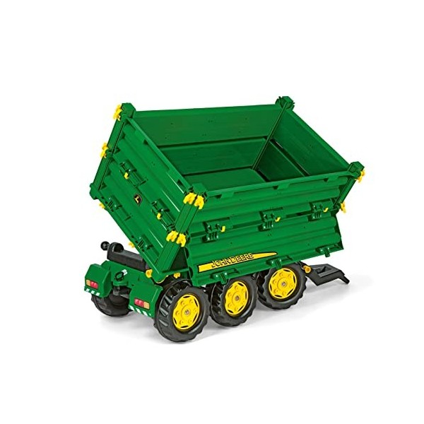 ROLLY TOYS - 12 504 3 - Remorque - Rollymulti Trailer John Derre - Triple Essieux