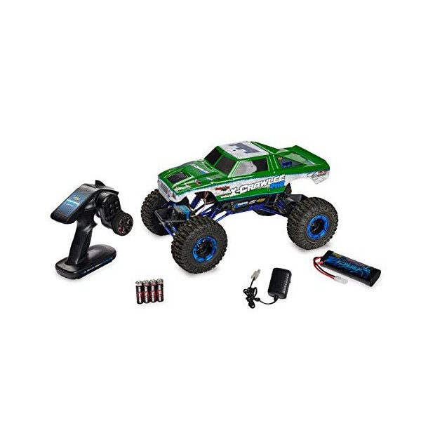 Carson 500404068 X-Crawle Pro 1:10-Chenille XL RC Robuste, 4x4, essieux pivotants, amortisseurs à Pression dhuile réglables 