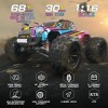 RC Monster RCM029 Voiture télécommandée 1:16 4X4 RTR Brushless RC Car pour Adulte, Max 68 KMH 2.4GHz All Terrain Offroad Jump