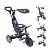 Globber Explorer Trike 4 en 1-Tricycle évolutif & draisienne pour Les Tout-Petits âgés de 10m+ à 5 Ans +, Iris draisienne Jeu