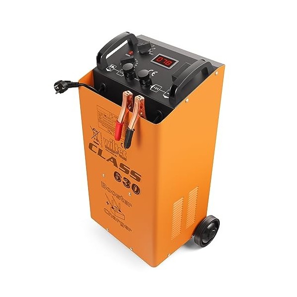 Wiltec Chargeur de Batterie 12V 24V Moto Voiture Auto Boost 630 Chargement Rapide Véhicule Chantier