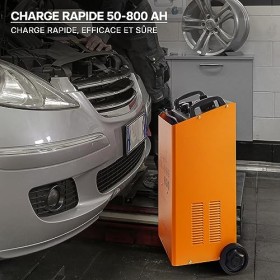 Wiltec Chargeur de Batterie 12V 24V Moto Voiture Auto Boost 630 Chargement Rapide Véhicule Chantier