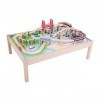 Bigjigs Rail Table de Circuit de Train Ville | Train en Bois | Circuit Train Bois | Jouet Enfant | Jouet Éducatif | Cadeau En