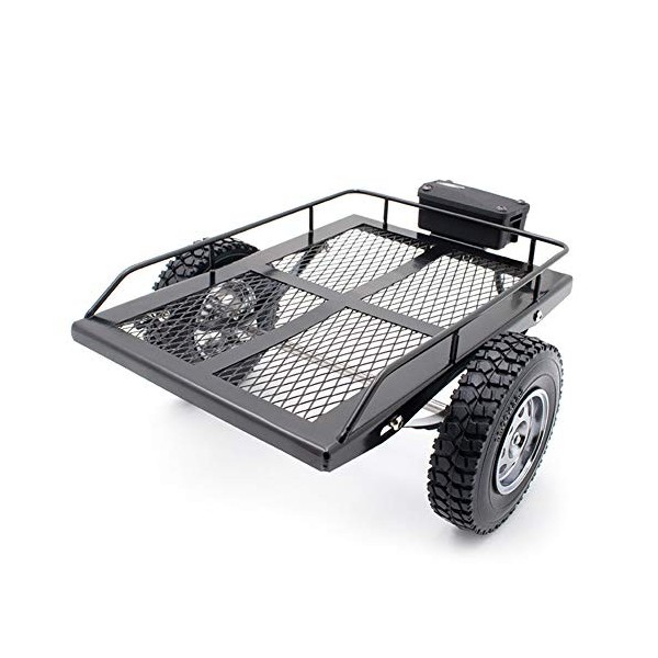 KYX Remorque de voitures RC très résistante pour voitures 1/10 RC Crawler Voitures axiales SCX10 SCX10 II SCX10 III TRX4 D90