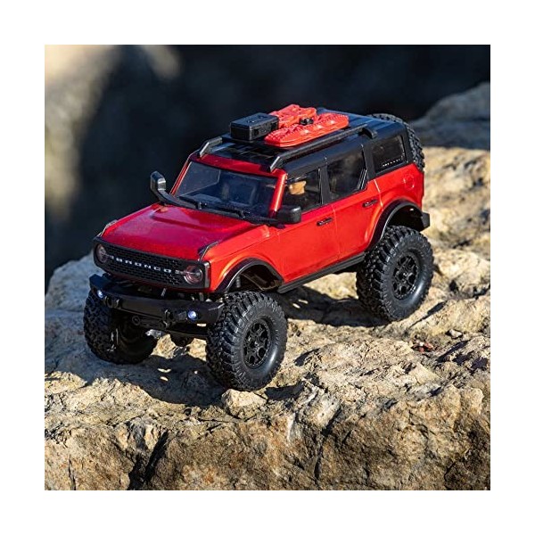 AXIAL 1/24 SCX24 2021 Ford Bronco 4 Wheel Drive Truck RTR Red AXI00006T1 Car