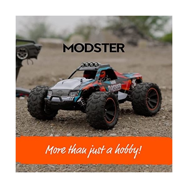 MODSTER Mini Camion Monstre électrique brossé RC Monster Truck 4WD 1:14 RTR I 2,4 GHz I Highspeed Robuste Camion Monstre avec