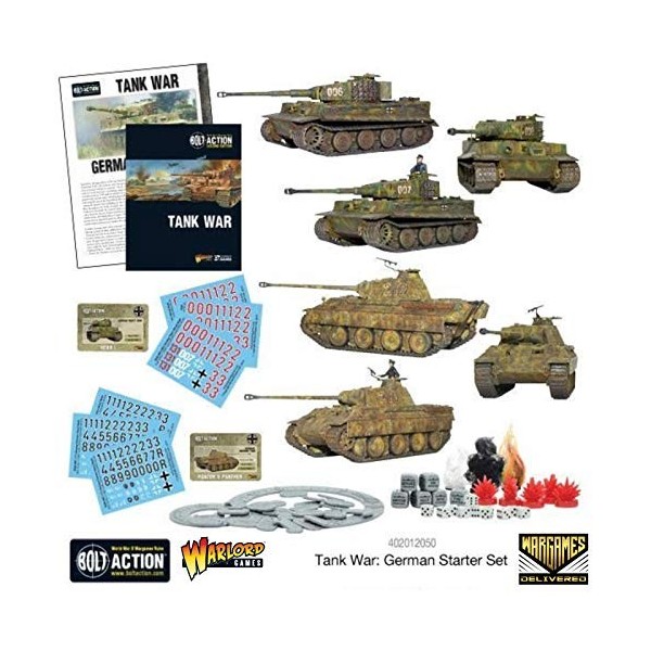 Wargames Delivered – Jeu de Société Chars Miniatures – Jeux de Stratégie et de Guerre – Warlord Games Bolt Action : Guerre de