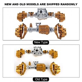 Dilwe Essieu Avant et arrière RC Compatible avec la Voiture Traxxas4 TRX-4