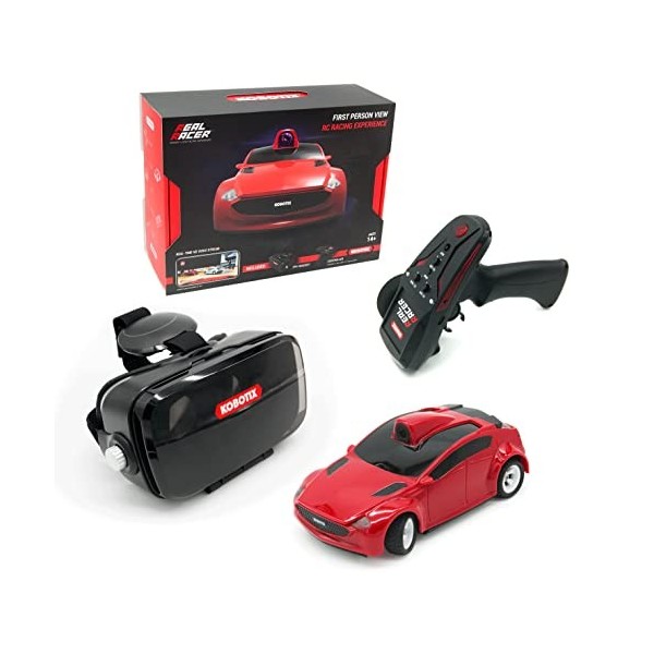 Kobotix Real Racer,Voiture télécommandée avec caméra,HD First Person View Video Feed,FPV RC Car,Gyroscope intégré,Contrôleur 