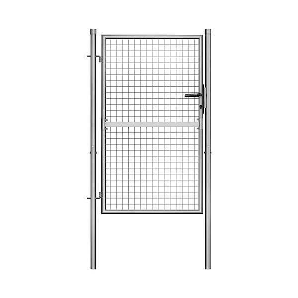 vidaXL Porte de Jardin Portillon de Jardin Portail de Jardin Portail de Clôture de Patio Barrière de Terrasse Extérieur Acier