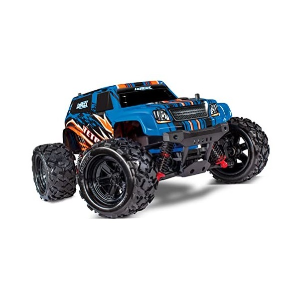 Traxxas LaTrax Teton Rouge Brushed 1:18 Auto RC électrique Monstertruck 4 Roues motrices 4WD 100% RTR 2,4 GHz avec AC