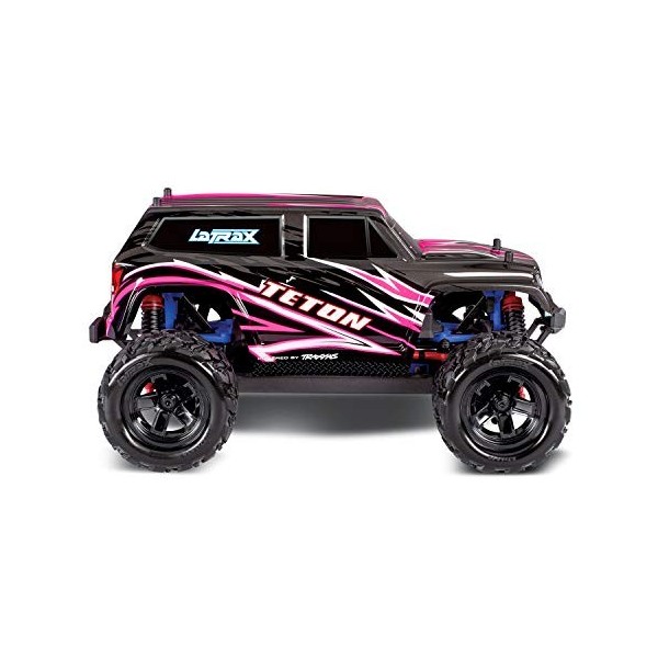 Traxxas LaTrax Teton Rouge Brushed 1:18 Auto RC électrique Monstertruck 4 Roues motrices 4WD 100% RTR 2,4 GHz avec AC