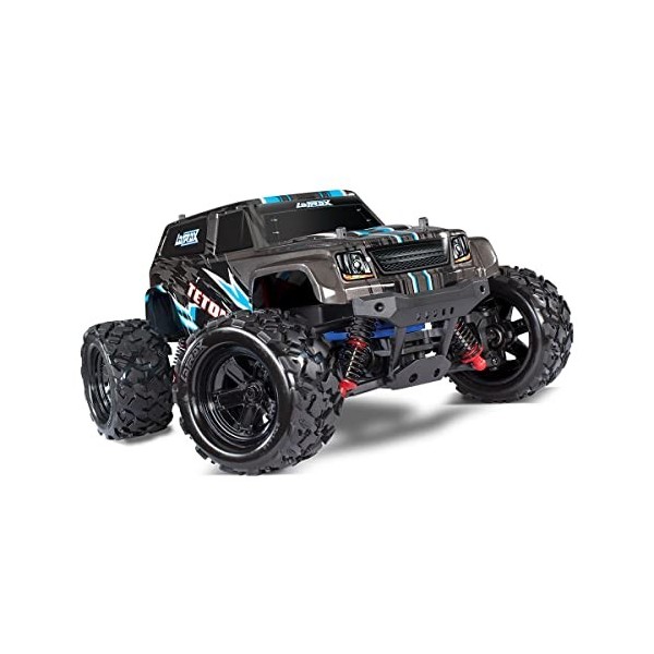 Traxxas LaTrax Teton Rouge Brushed 1:18 Auto RC électrique Monstertruck 4 Roues motrices 4WD 100% RTR 2,4 GHz avec AC