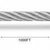 Mophorn Câble Métallique, Câble en Acier T316, Cordes de Remorquage en Acier Inoxydable 316 avec un Crochet 2T pour Camion à 