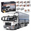 YESHIN 13139 pièces de Camion dingénierie avec conteneur, 4166 pièces télécommande Camion kit avec 8 Moteurs, Grand MOC RC c