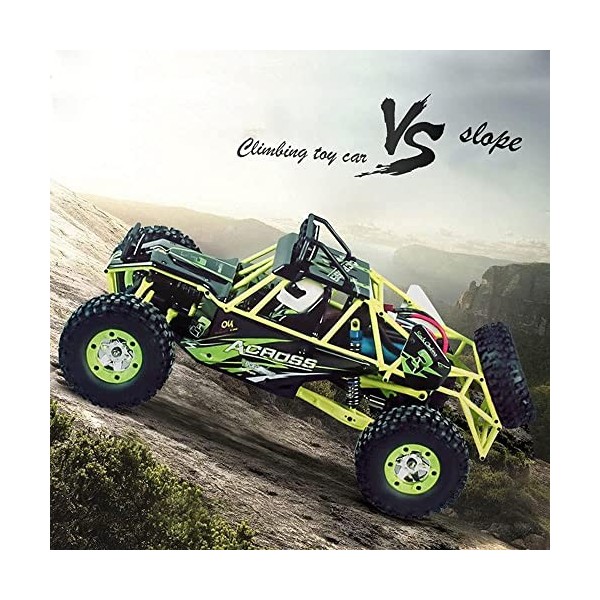 SCOOVY Voiture RC à la dérive à Grande Vitesse 2.4G, véhicule RC Tout-Terrain à Amortissement 4WD, Camion RC descalade Tout-