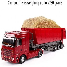 UimimiU Télécommande 8 canaux 2,4 GHz RC Dump Truck Camion de camion électrique Modèle de camion Modèle de machine de jouet d