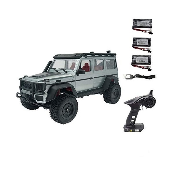 LIZHOUMIL Voiture télécommandée MN86S, Camion Hors Route sur chenilles à empattement, 2.4Ghz 4WD 1:12 Voitures descalade RC 