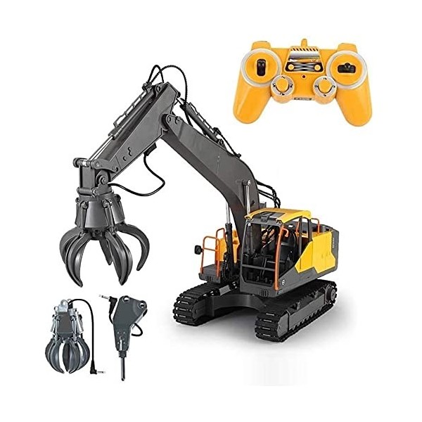 UimimiU RC voiture télécommande Chargeur Chargeur Excavator Camion de camion RC Crane Toy Géning Véhicule 2.4GHz 3-en-1 Tract