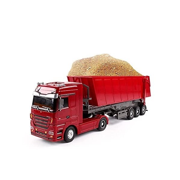 PRENDRE Jouet de Camion à Benne basculante de Construction télécommandé, Jouets de Camion à Benne basculante RC, véhicule de 