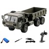 Darenbp Jouet télécommandé pour garçons Télécommande Camion Jouet Camionnette RC Voitures 2.4G 6WD Télécommande Hors Route Su