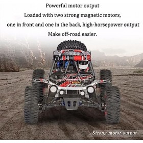 SCOOVY Voiture RC à la dérive tout-terrain 2.4G, véhicule RC électrique à grande vitesse de 50 km/h, camion RC descalade à 4