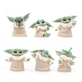 Lot de 6 cadeaux Baby Yoda de 5,6 cm, jouets Baby Yoda pour enfants, figurine daction Baby Yoda pour enfants, jouet Yoda pou