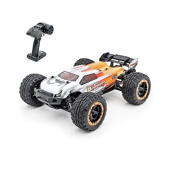 RKSTD Voiture RC sans Balais À Grande Vitesse, Camion Tout-Terrain RC À Grande Échelle 1:16, Camion Tout-Terrain 4WD RC Tout-