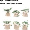 Lot de 6 cadeaux Baby Yoda de 5,6 cm, jouets Baby Yoda pour enfants, figurine daction Baby Yoda pour enfants, jouet Yoda pou