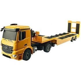 Jouet RC Transport Car 2.4Ghz Board Remorque Semi-remorque Modèle 3 en 1 Pelle en métal Télécommande Tracteur de Construction