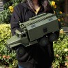 Latotoa Télécommande Voiture Simulation RC Camion Militaire 1:16 Voiture RC 2.4G 6WD Camion Militaire Rock Crawler Commande C