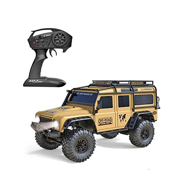 QIYHBVR RC Camion Télécommande Rock Crawler Véhicules De Course Tout-Terrain 1:10 2.4G 4WD Offroad RC Crawler Camion Enfants 