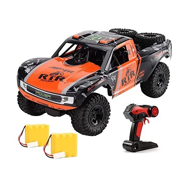 Grand camion monstre à léchelle 1:8, voiture télécommandée étanche 2,4 GHz, véhicule tout-terrain amphibie RC Cars 4WD avec 