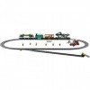 Set 60336 Train de Marchandises telecommande, Inclus 33 Rails et Accessoires - Circuit pour Lego + Carte Tigre - Jeu Construc