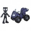 Hasbro Marvel Spidey and His Amazing Friends Black Panther Action Figure Patroller Véhicule pour Enfants à partir de 3 Ans, M