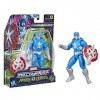 Marvel Avengers Mech Strike Monster Hunters Captain America, Figurine daction de 15 cm, Jouets pour Enfants à partir de 4 An