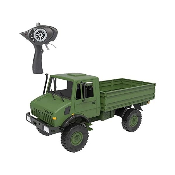 GLOYER Voiture télécommandée à léchelle 1:12, Voitures RC de Terrain, Camion Militaire Tout-Terrain télécommandé électrique,