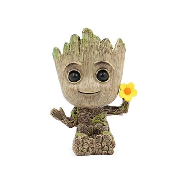 thematys Baby Groot | 15x8,5x8,5cm | Pot de Fleurs | Figurine de Jeu | Figurine daction | Classique de Film | Fanware | I AM