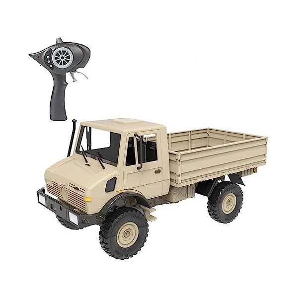 GLOYER Camion Militaire RC, Voiture télécommandée 4WD à léchelle 1:12, Voitures Militaires Tout Terrain 2,4 GHz, Camion Tout