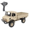 GLOYER Camion Militaire RC, Voiture télécommandée 4WD à léchelle 1:12, Voitures Militaires Tout Terrain 2,4 GHz, Camion Tout