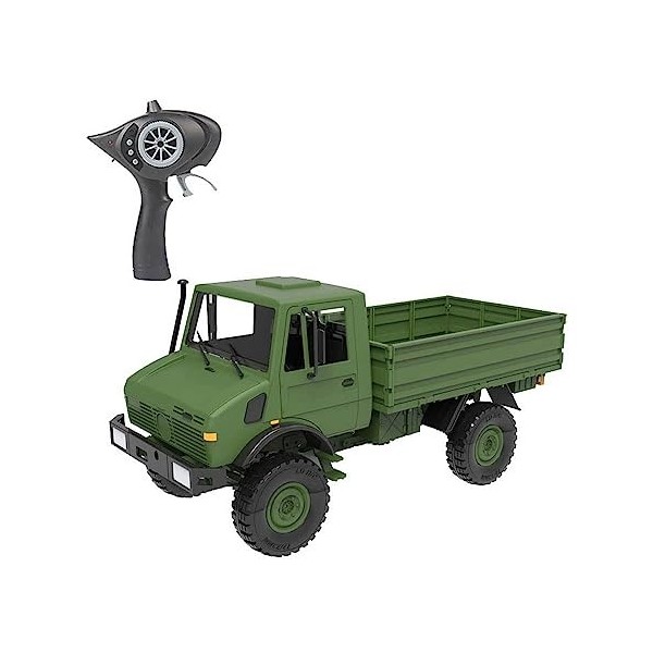 GLOYER Camion Militaire RC, Voiture télécommandée 4WD à léchelle 1:12, Voitures Militaires Tout Terrain 2,4 GHz, Camion Tout