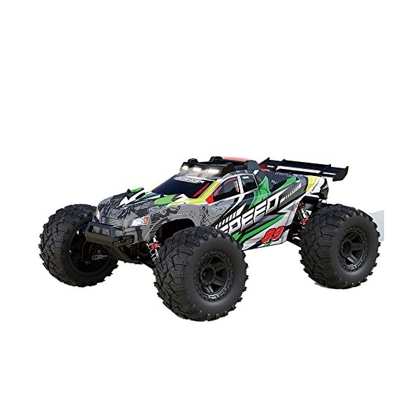 SZITW Voiture de course RC rapide Rock Crawler 46 km/h, véhicule télécommandé descalade tout-terrain entièrement proportionn