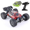 SZITW Moteur sans balais RC Drift Car 2.4G Camion télécommandé entièrement proportionnel 4WD Absorption des chocs en métal Vé