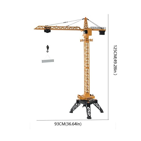 SZITW 49,3 pouces RC grue camion de construction 12CH grue à tour charge télécommande modèle de voiture jouet/2.4G RC véhicul