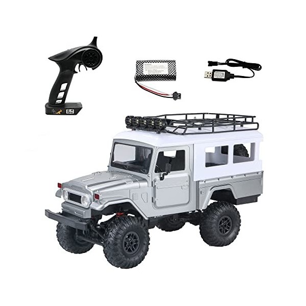 GLOYER Gros Pneu Tout-Terrain Jouet électrique Voiture RC 1/12 Pleine échelle 4WD Tout Terrain extérieur télécommande véhicul