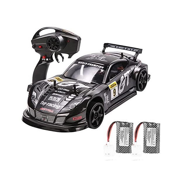 GUYANA Voiture télécommandée, échelle 1/10, Voiture à dérive RC Rapide à Grande Vitesse de 70 km/h, contrôle de Direction 2,4