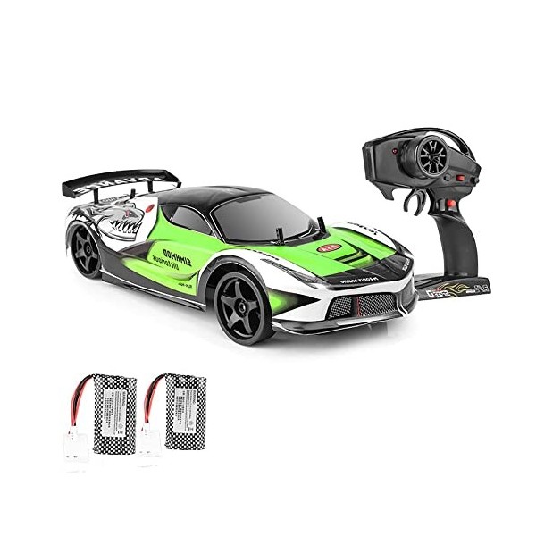 GUYANA Voiture télécommandée, échelle 1/10, Voiture à dérive RC Rapide à Grande Vitesse de 70 km/h, contrôle de Direction 2,4