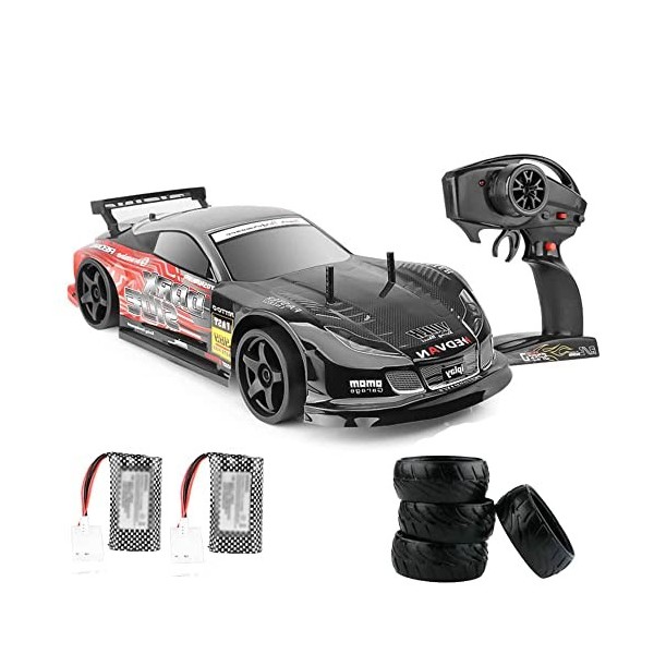 GUYANA Voiture de Course télécommandée à Grande Vitesse de 70 km/h, Voiture de dérive télécommandée à léchelle 1/10, Voiture