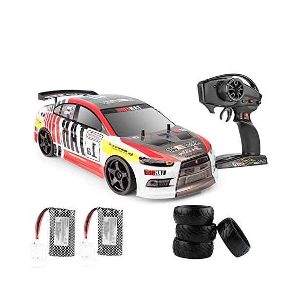 GUYANA Voiture de Course télécommandée à Grande Vitesse de 70 km/h, Voiture de dérive télécommandée à léchelle 1/10, Voiture